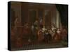 Banquet of Distinguished Turkish Women-Jean Baptiste Vanmour-Stretched Canvas