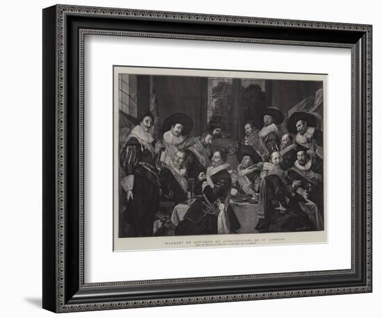 Banquet of Officers of Arquebusiers of St Andrew-Frans Hals-Framed Giclee Print