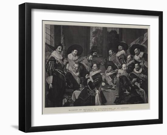 Banquet of Officers of Arquebusiers of St Andrew-Frans Hals-Framed Giclee Print