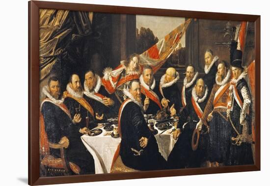 Banquet of Officers of Civic Guard of St George at Haarlem-Frans Hals-Framed Giclee Print