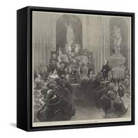 Banquet of the Mayors at the Mansion House-Felix Regamey-Framed Stretched Canvas