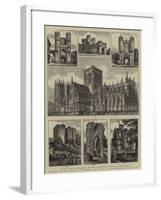 Banquet of the Mayors of England and Wales at York, Sketches in the City-Henry William Brewer-Framed Giclee Print
