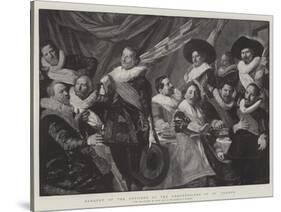 Banquet of the Officers of the Arquebusiers of St George-Frans Hals-Stretched Canvas
