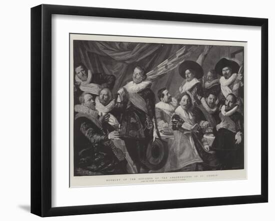 Banquet of the Officers of the Arquebusiers of St George-Frans Hals-Framed Giclee Print