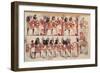 Banquet Scene, from Thebes, circa 1400 BC (Wall Painting)-null-Framed Giclee Print