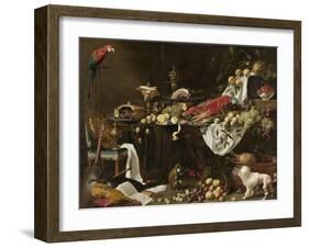Banquet Still Life, 1644-Adriaen van Utrecht-Framed Giclee Print