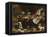 Banquet Still Life-Adriaen van Utrecht-Framed Stretched Canvas