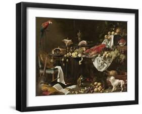 Banquet Still Life-Adriaen van Utrecht-Framed Art Print