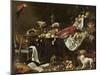Banquet Still Life-Adriaen van Utrecht-Mounted Art Print