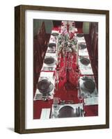 Banquet Table Settings-null-Framed Art Print