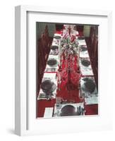 Banquet Table Settings-null-Framed Art Print