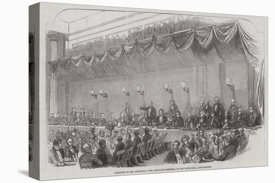 Banquet to Mr Ingersoll, the American Minister, in the Town-Hall, Manchester-null-Stretched Canvas