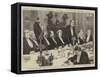 Banquet to the Right Honourable Sir John Macdonald-null-Framed Stretched Canvas