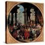 Banquet Under a Portico-Giovanni Paolo Pannini-Stretched Canvas
