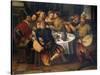 Banquet with Friends-Frans Pourbus II-Stretched Canvas