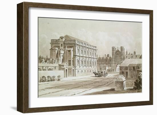 Banqueting House and King's Gate, 1827-Thomas Hosmer Shepherd-Framed Giclee Print