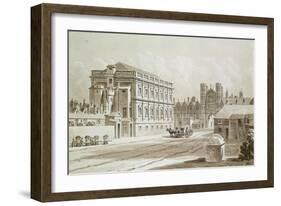 Banqueting House and King's Gate, 1827-Thomas Hosmer Shepherd-Framed Giclee Print