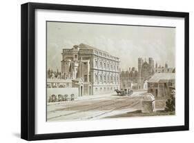 Banqueting House and King's Gate, 1827-Thomas Hosmer Shepherd-Framed Giclee Print