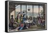 Banqueting Scene in Greece in 19Th Century-Stefano Bianchetti-Framed Stretched Canvas
