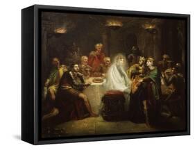 Banquo's Ghost from Macbeth, by William Shakespeare-Theodore Chasseriau-Framed Stretched Canvas