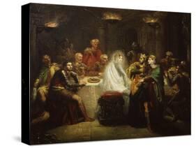 Banquo's Ghost from Macbeth, by William Shakespeare-Theodore Chasseriau-Stretched Canvas