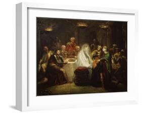 Banquo's Ghost from Macbeth, by William Shakespeare-Theodore Chasseriau-Framed Giclee Print