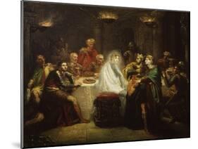 Banquo's Ghost from Macbeth, by William Shakespeare-Theodore Chasseriau-Mounted Giclee Print