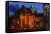 Banteay Samre Temple at Night-Michael Nolan-Framed Stretched Canvas