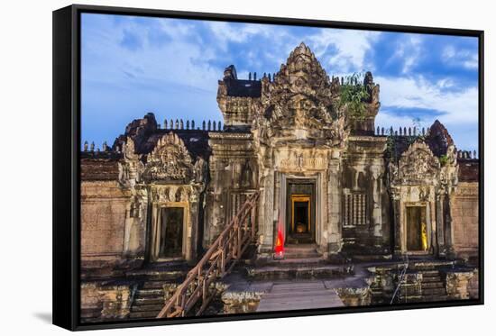 Banteay Samre Temple at Night-Michael Nolan-Framed Stretched Canvas