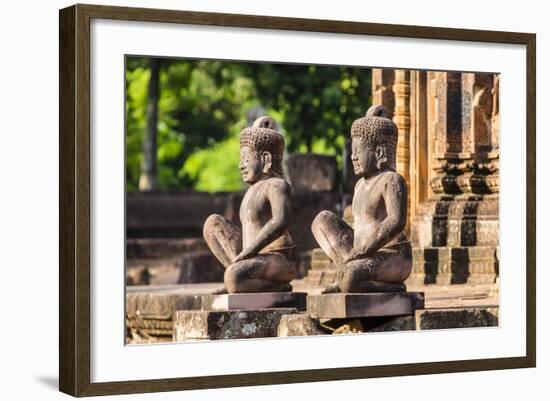 Banteay Srei Temple in Angkor-Michael Nolan-Framed Photographic Print