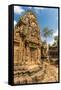 Banteay Srei Temple in Angkor-Michael Nolan-Framed Stretched Canvas