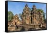 Banteay Srei Temple in Angkor-Michael Nolan-Framed Stretched Canvas