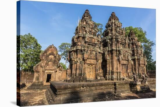 Banteay Srei Temple in Angkor-Michael Nolan-Stretched Canvas