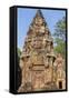 Banteay Srei Temple in Angkor-Michael Nolan-Framed Stretched Canvas