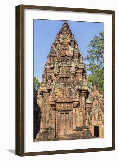 Banteay Srei Temple in Angkor-Michael Nolan-Framed Photographic Print