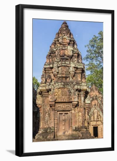 Banteay Srei Temple in Angkor-Michael Nolan-Framed Photographic Print