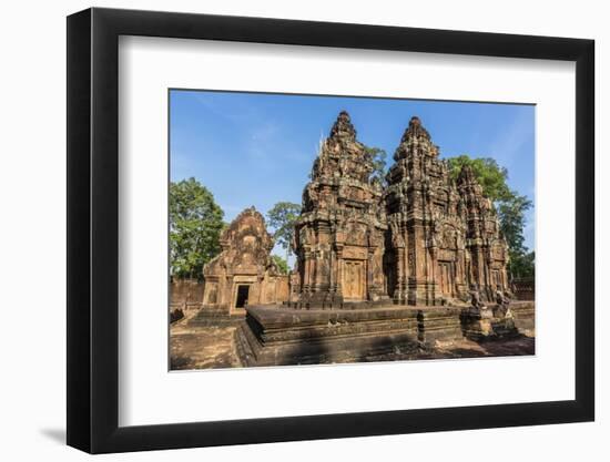 Banteay Srei Temple in Angkor-Michael Nolan-Framed Photographic Print