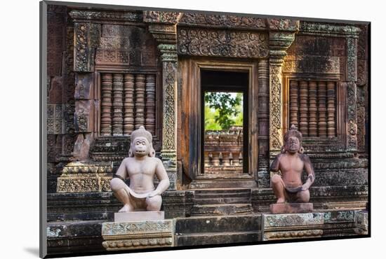 Banteay Srei Temple in Angkor-Michael Nolan-Mounted Photographic Print