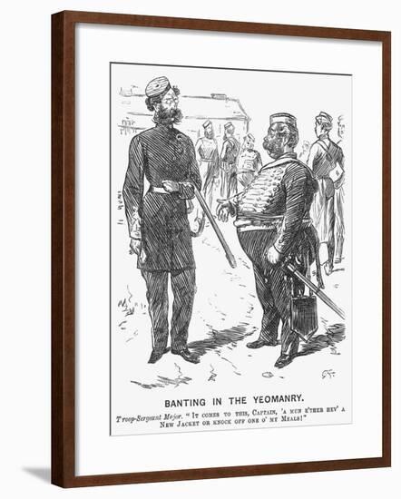 Banting in the Yeomanry, 1865-Charles Samuel Keene-Framed Giclee Print