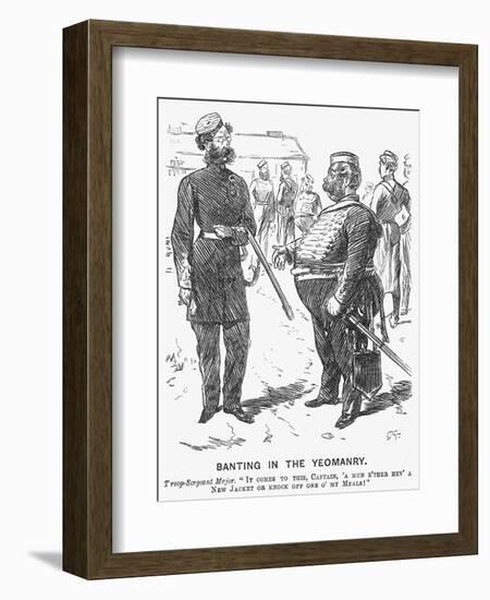 Banting in the Yeomanry, 1865-Charles Samuel Keene-Framed Giclee Print