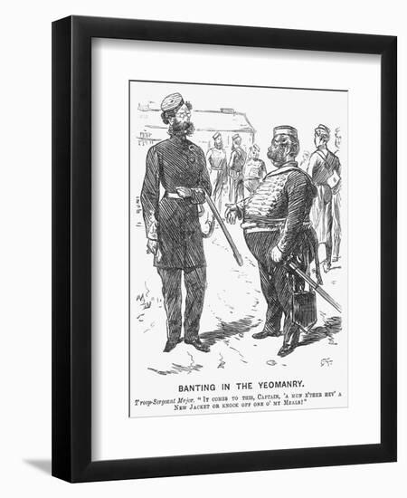 Banting in the Yeomanry, 1865-Charles Samuel Keene-Framed Giclee Print