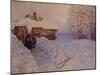 Banya in Winter, 1919-Appolinari Mikhaylovich Vasnetsov-Mounted Giclee Print