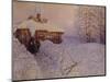 Banya in Winter, 1919-Appolinari Mikhaylovich Vasnetsov-Mounted Giclee Print