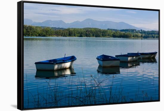 Banyoles, Girona Province, Catalonia, Spain. The Banyoles lake, which was the venue of the 1992...-null-Framed Stretched Canvas