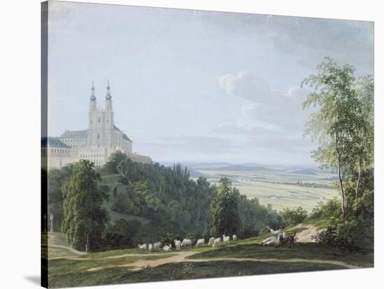 Banz Abbey from the South Side-Ludwig Neureuther-Stretched Canvas