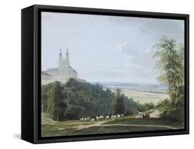 Banz Abbey from the South Side-Ludwig Neureuther-Framed Stretched Canvas