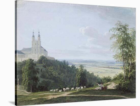 Banz Abbey from the South Side-Ludwig Neureuther-Stretched Canvas