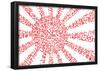 Banzai Japanese Flag Text Poster-null-Framed Poster