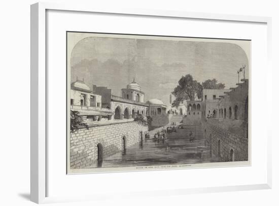 Baolee, or Open Bath, Near Old Delhi-null-Framed Giclee Print