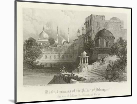 Baoli and Remains of the Palace of Jahangir, Delhi, India-Thomas Colman Dibdin-Mounted Giclee Print